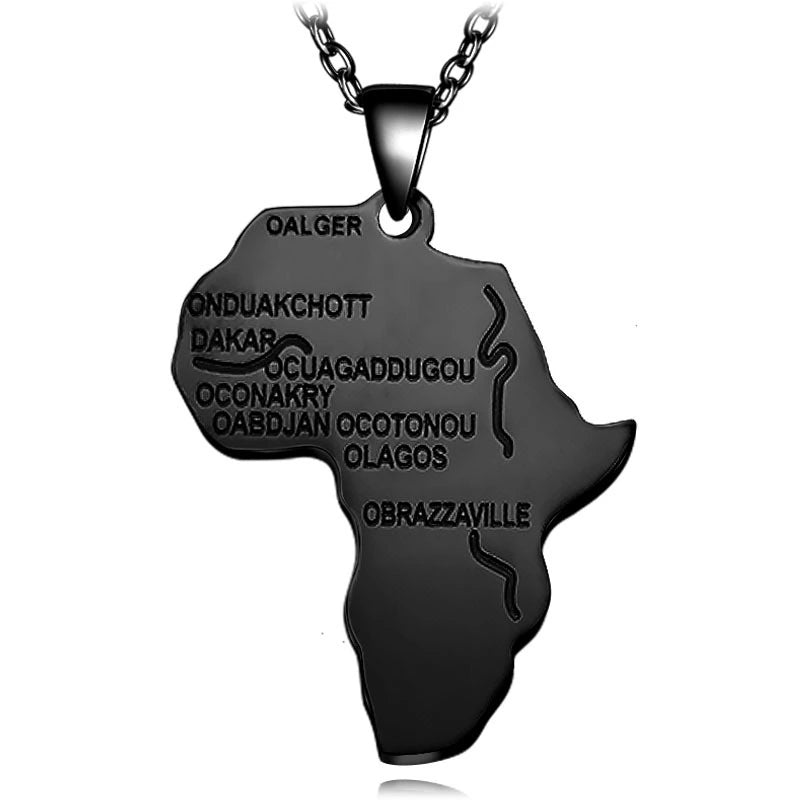 Map of Africa Pendant Necklace