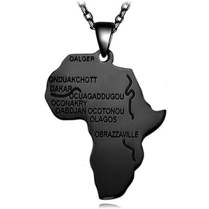 Map of Africa Pendant Necklace