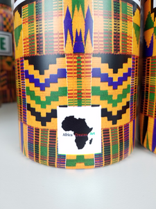 Kente Cloth Patterned 32 oz Wide Mouth Bottle