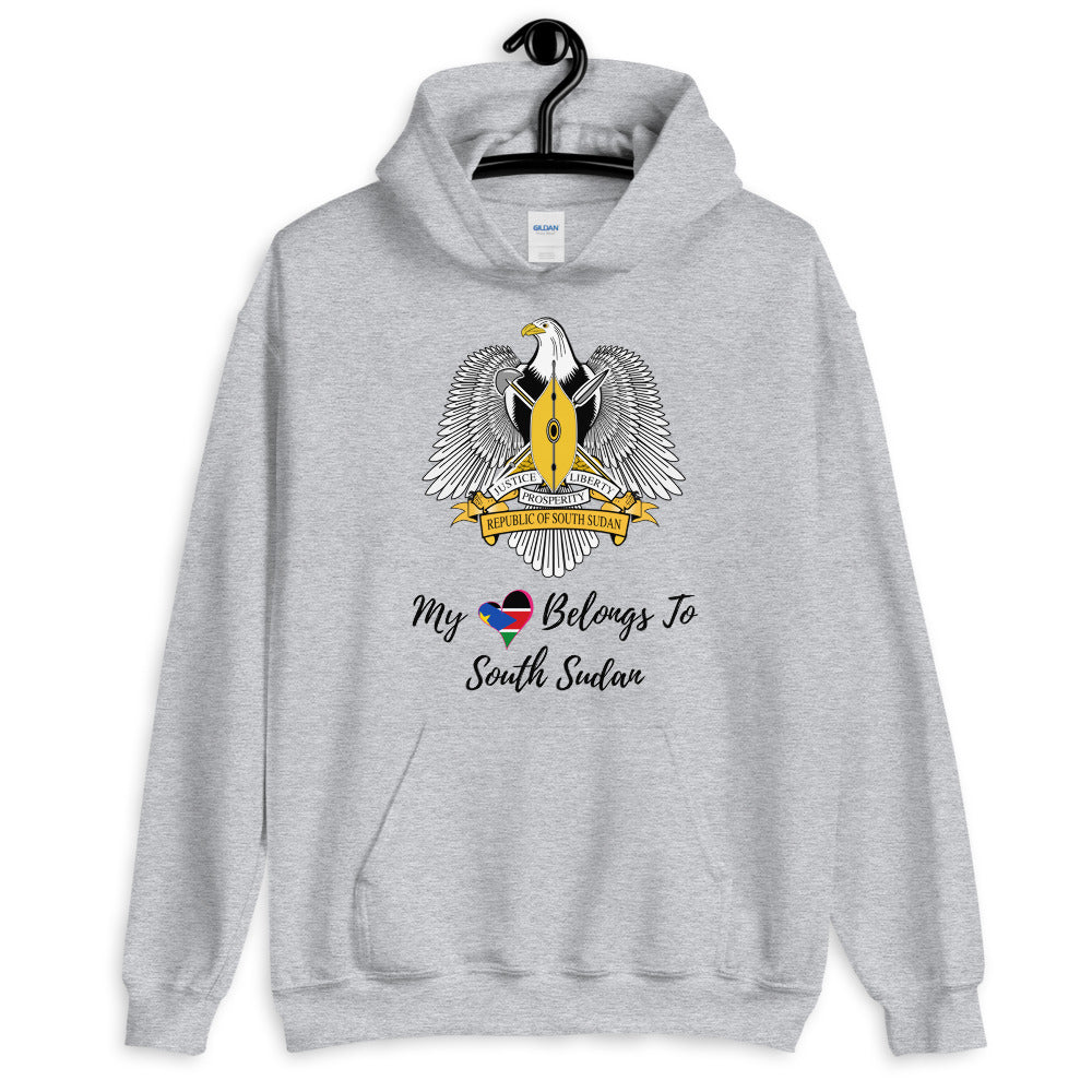 My Heart Belongs To South Sudan - Unisex Hoodie