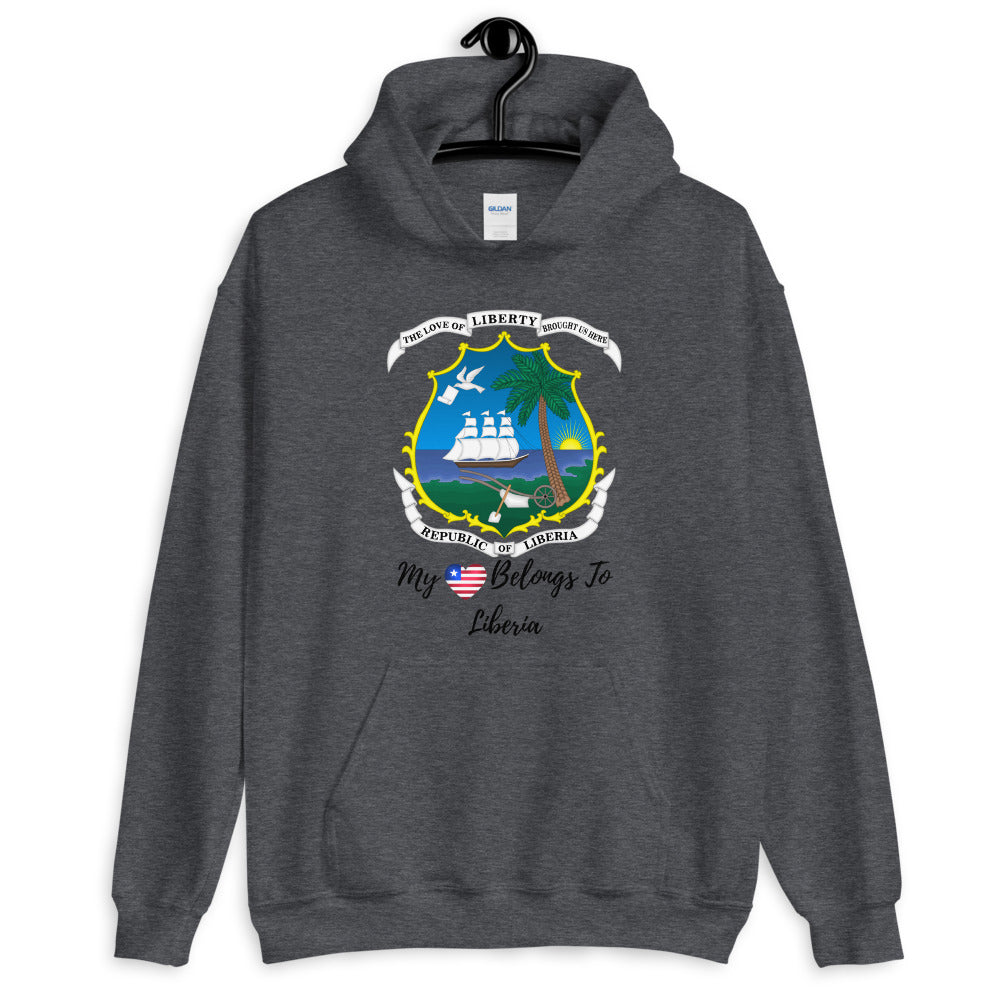 My Heart Belongs To Liberia Unisex Hoodie