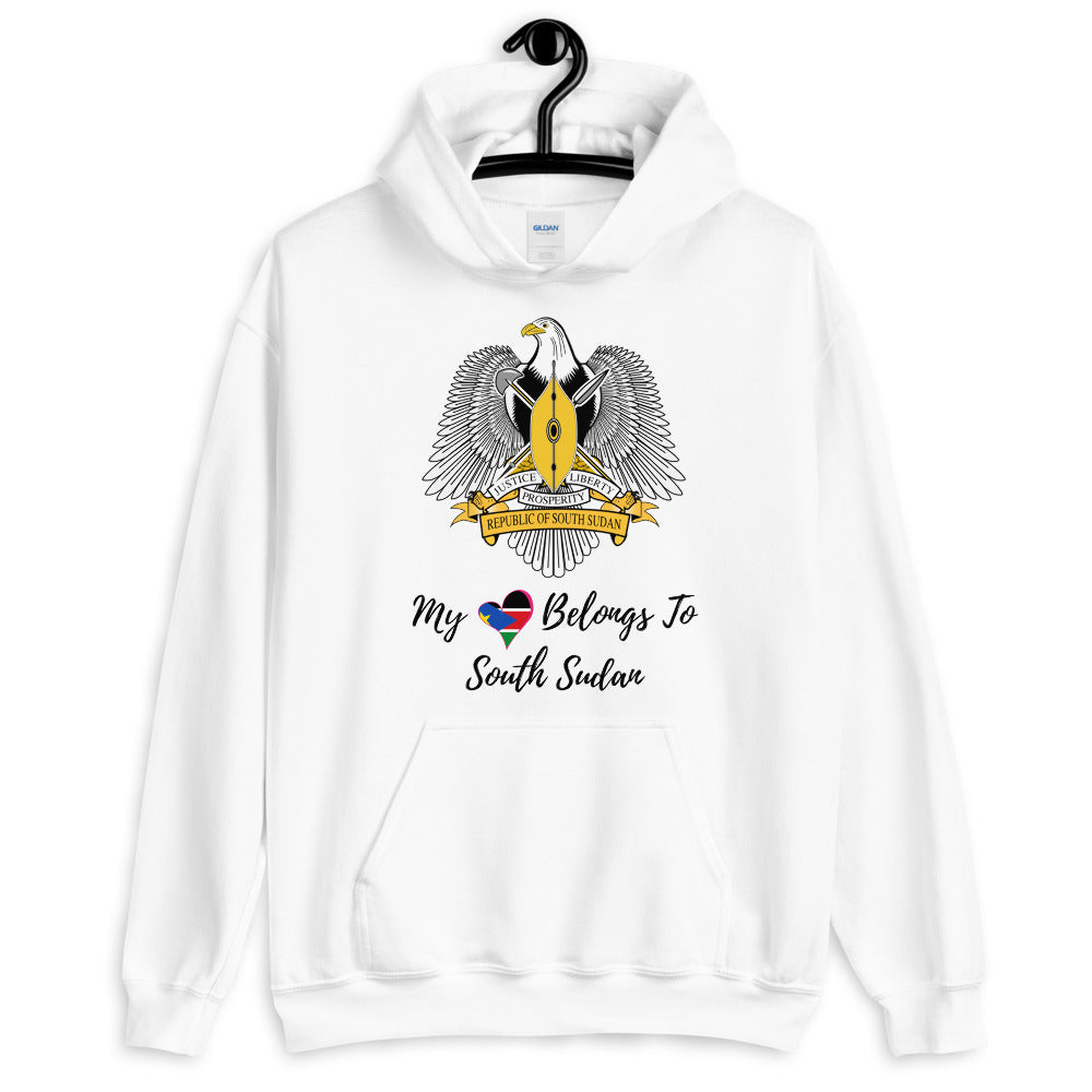 My Heart Belongs To South Sudan - Unisex Hoodie