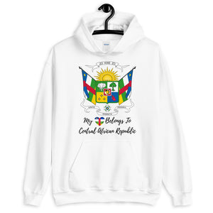 My Heart Belongs To Central African Republic Unisex Hoodie