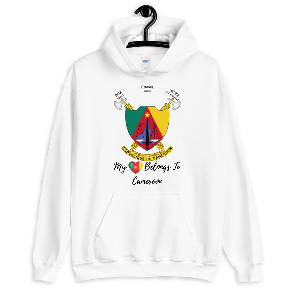 My Heart Belongs To Cameroon Unisex Hoodie