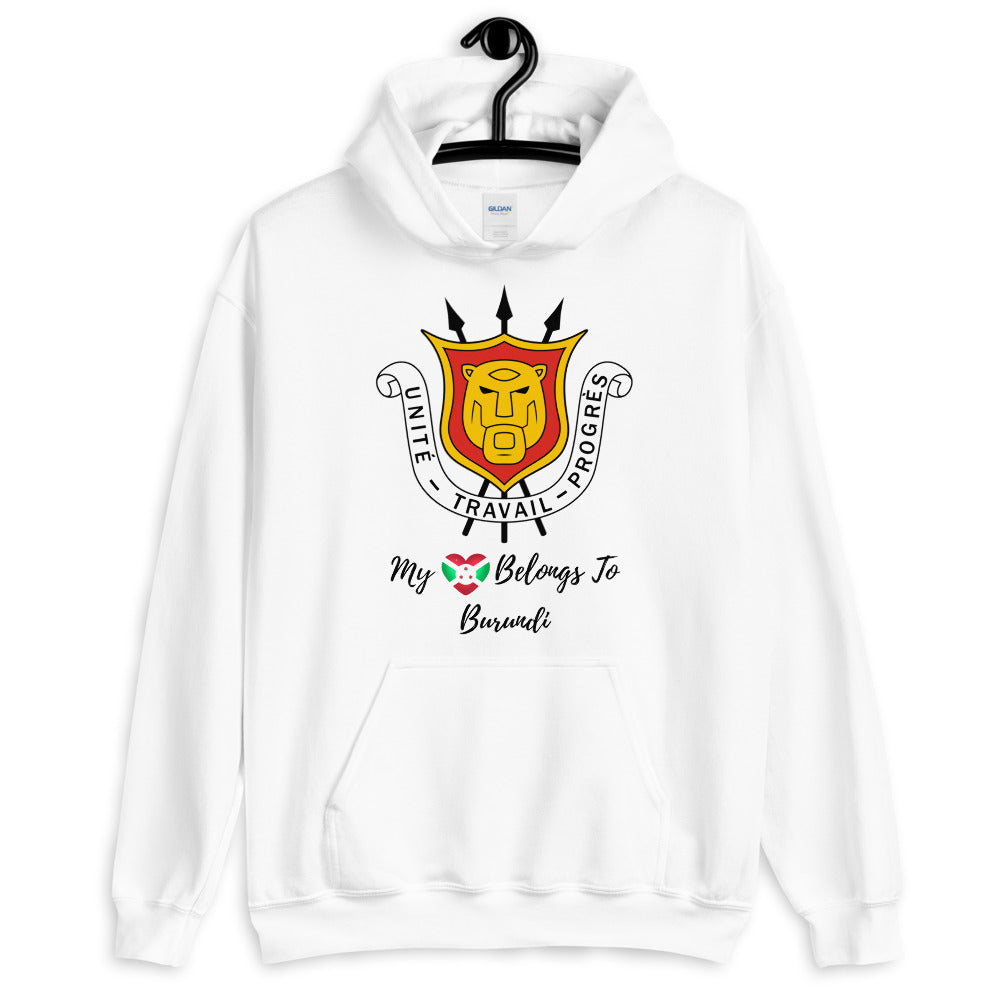 My Heart Belongs To Burundi Unisex Hoodie