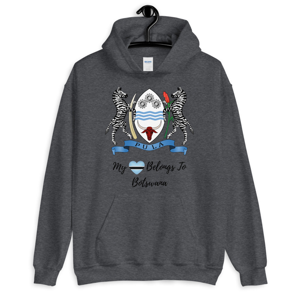 My Heart Belongs To Botswana Unisex Hoodie