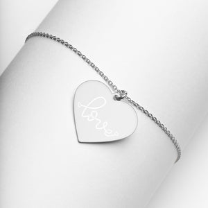 Heart of Love Engraved Heart Necklace