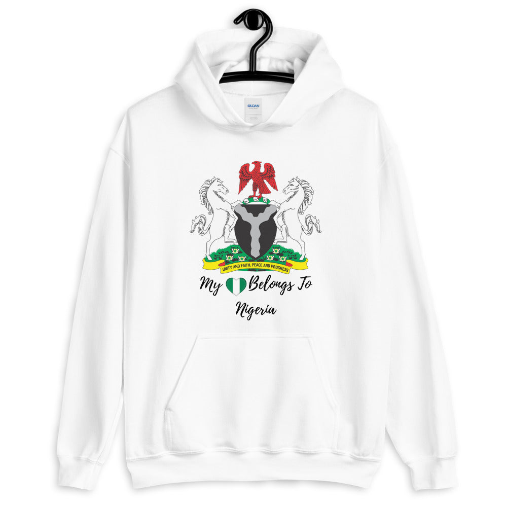 My Heart Belongs To Nigeria Unisex Hoodie