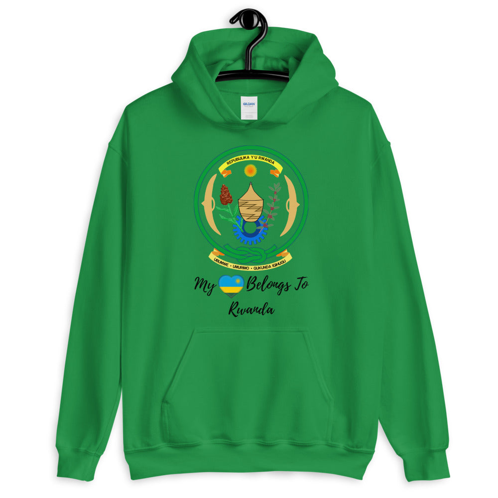 My Heart Belongs To Rwanda - Unisex Hoodie