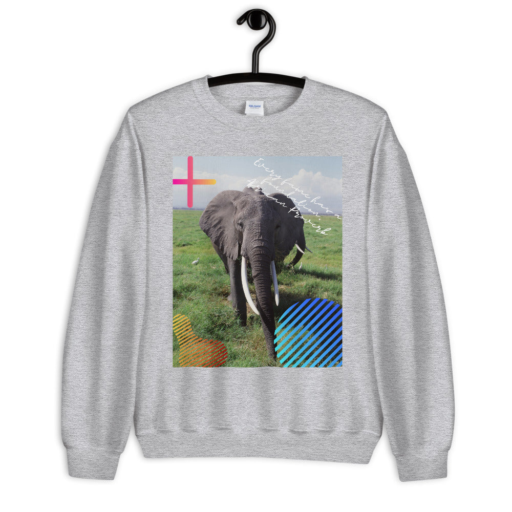 African Proverb Unisex Sweatshirt