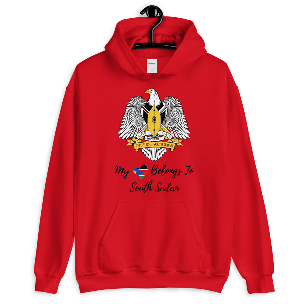 My Heart Belongs To South Sudan - Unisex Hoodie