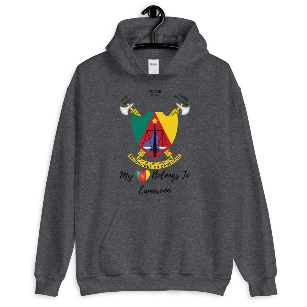 My Heart Belongs To Cameroon Unisex Hoodie