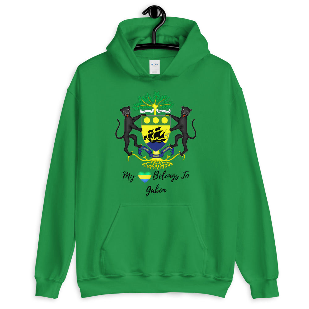 My Heart Belongs To Gabon - Unisex Hoodie