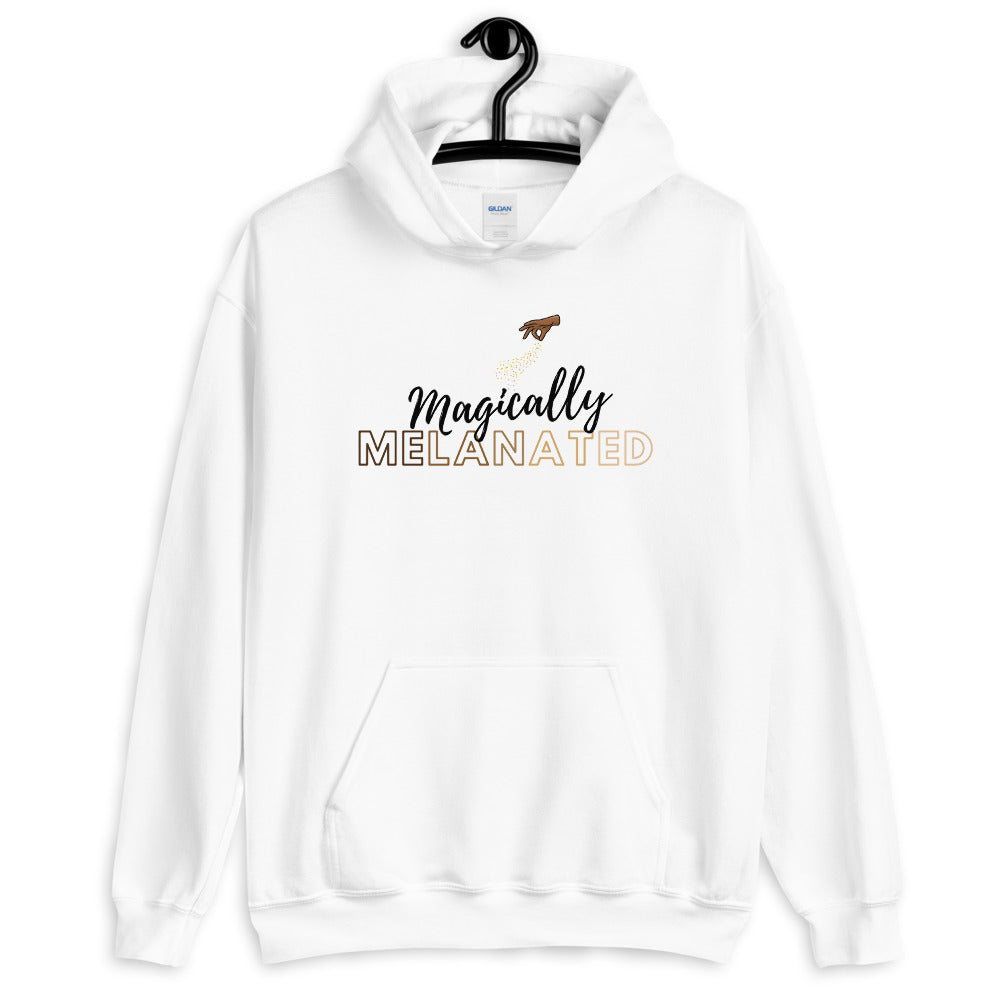 Magically Melanated (Transparent Background) Unisex Hoodie