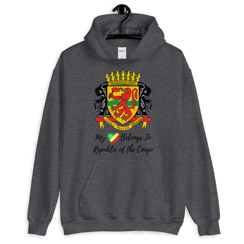 My Heart Belongs To Republic of the Congo - Unisex Hoodie