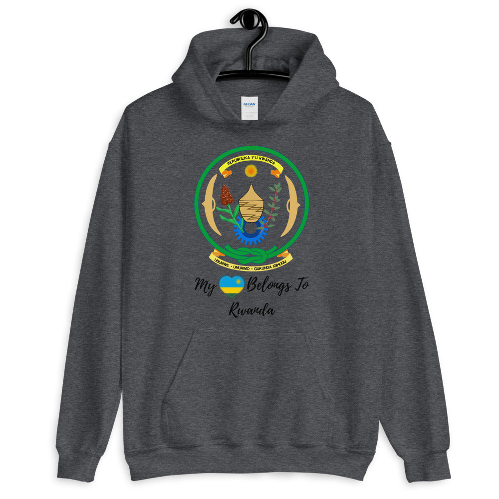 My Heart Belongs To Rwanda - Unisex Hoodie