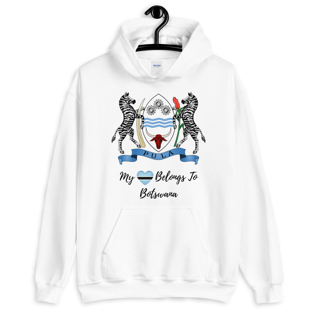 My Heart Belongs To Botswana Unisex Hoodie