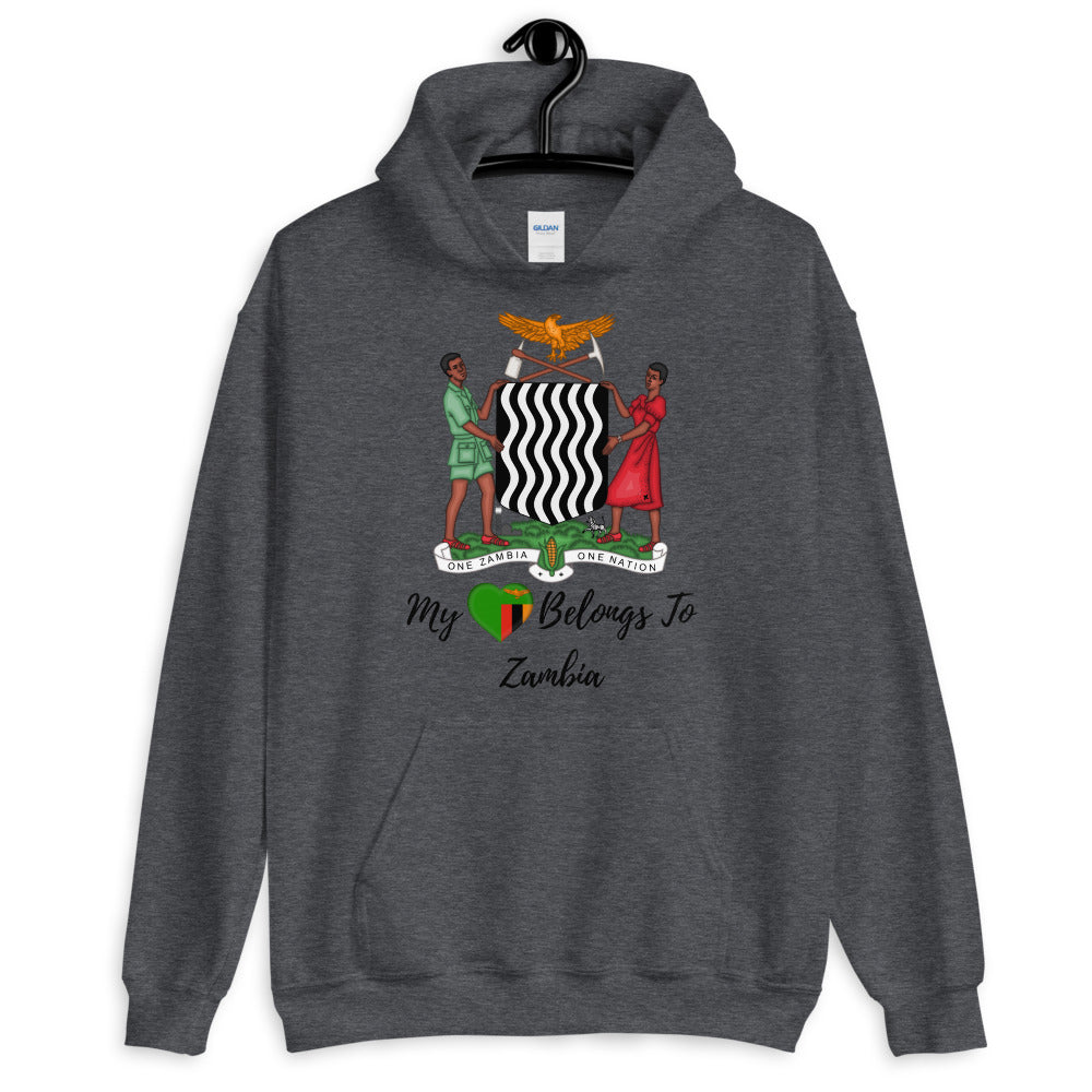 My Heart Belongs To Zambia - Unisex Hoodie