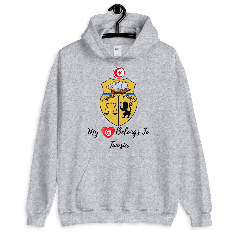 My Heart Belongs To Tunisia - Unisex Hoodie