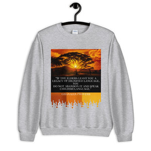 Dignified Language Unisex Sweatshirt