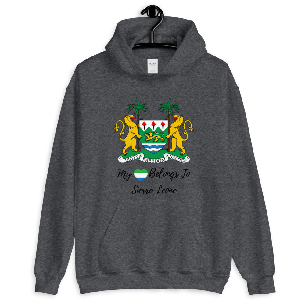 My Heart Belongs To Sierra Leone Unisex Hoodie