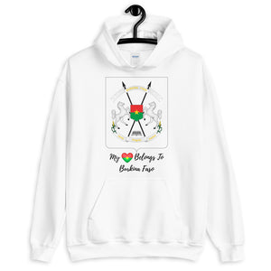 My Heart Belongs To Burkina Faso Unisex Hoodie