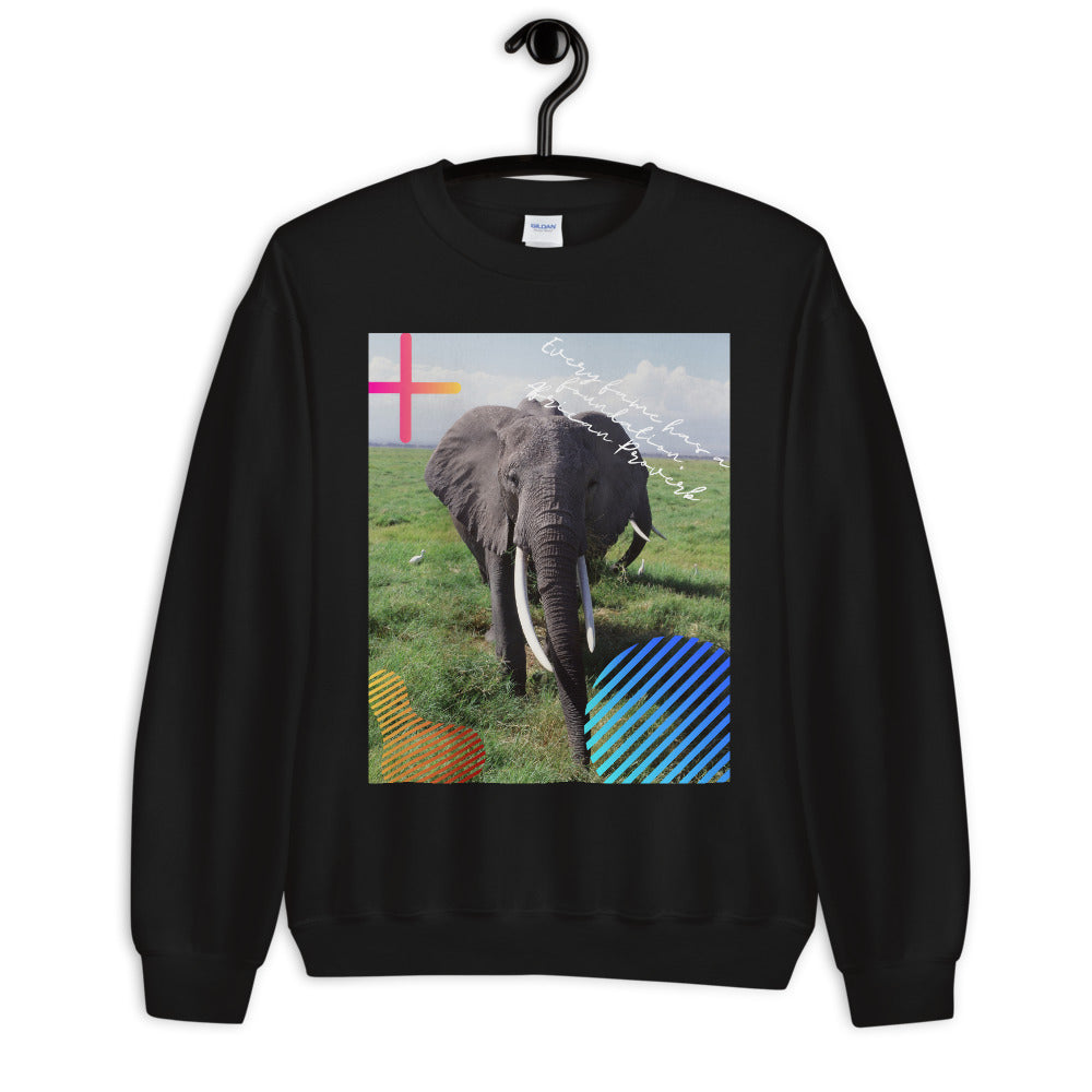 African Proverb Unisex Sweatshirt