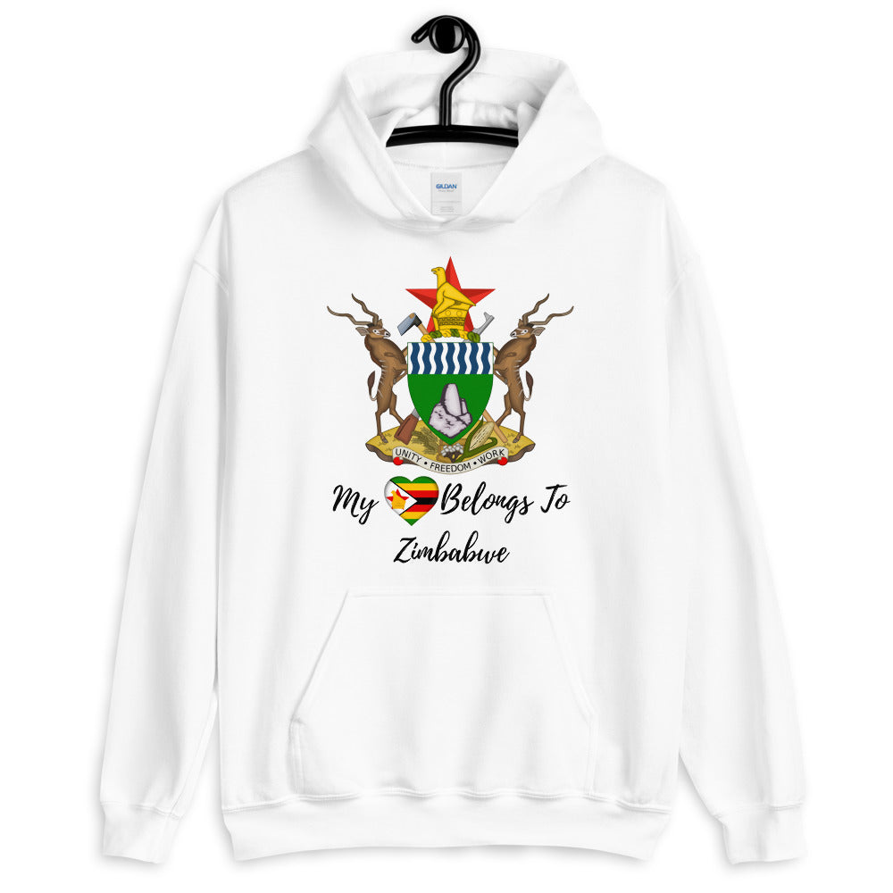 My Heart Belongs To Zimbabwe - Unisex Hoodie