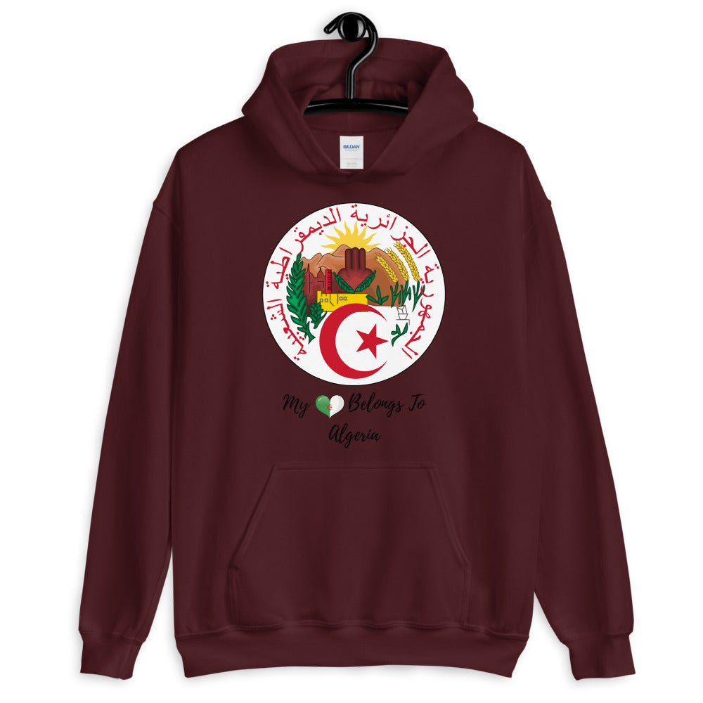 My Heart Belongs To Algeria Unisex Hoodie