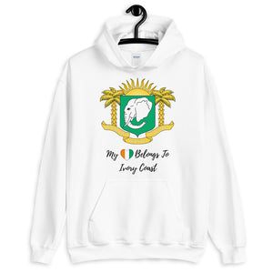 My Heart Belongs To Ivory Coast - Unisex Hoodie