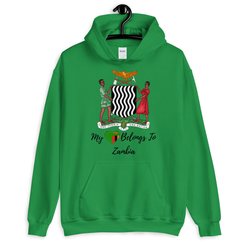 My Heart Belongs To Zambia - Unisex Hoodie