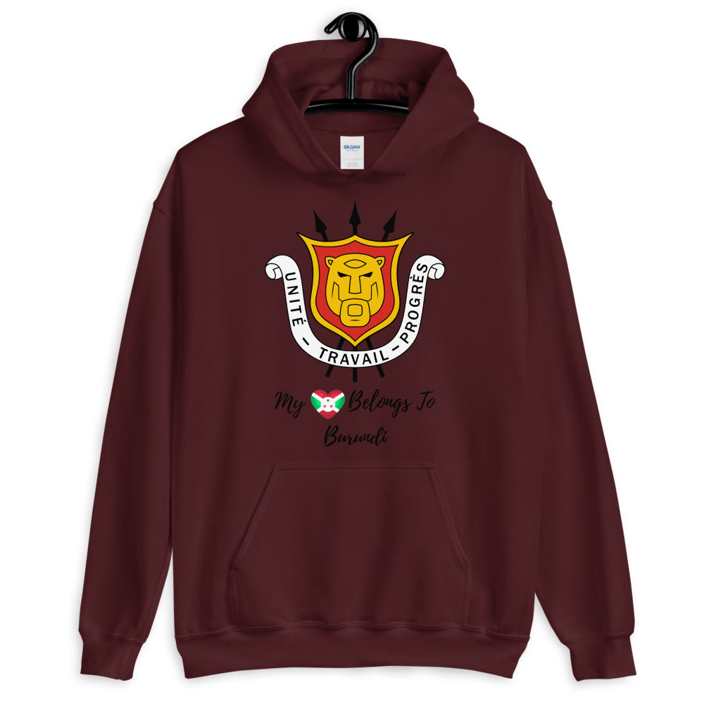 My Heart Belongs To Burundi Unisex Hoodie