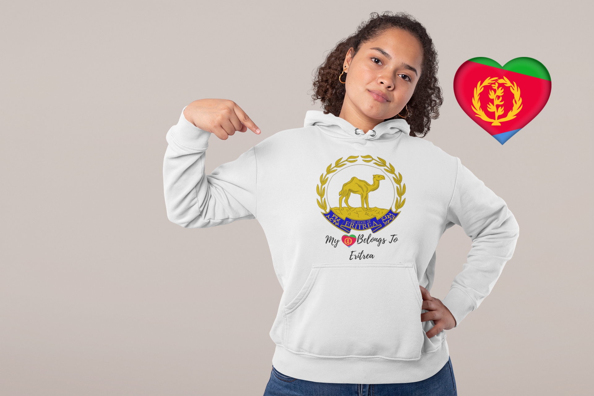 My Heart Belongs To Eritrea Unisex Hoodie