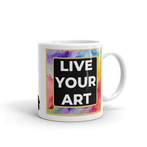 LIVE YOUR LIFE White Glossy Mug copy